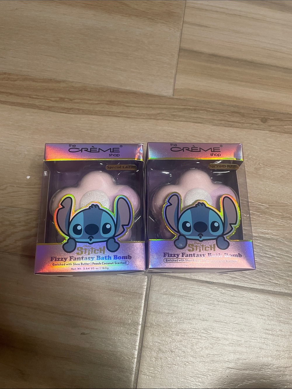 The Crème Shop x Stitch Fizzy Fantasy Bath Bomb - Pink